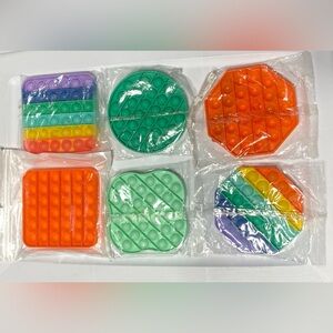 Pop It’s bundle for Kids Multicolored New Six Pack